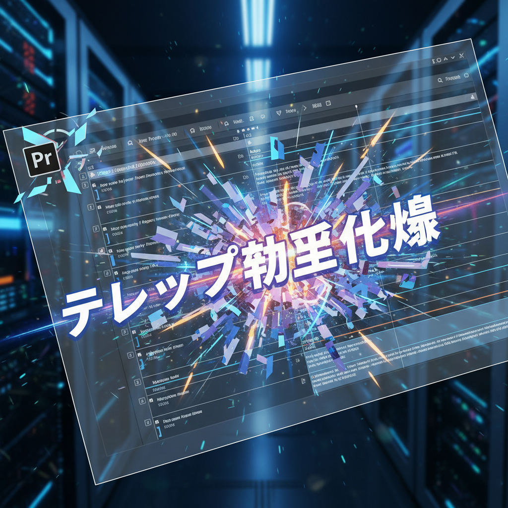Premiere Proテロップ作業の時短術