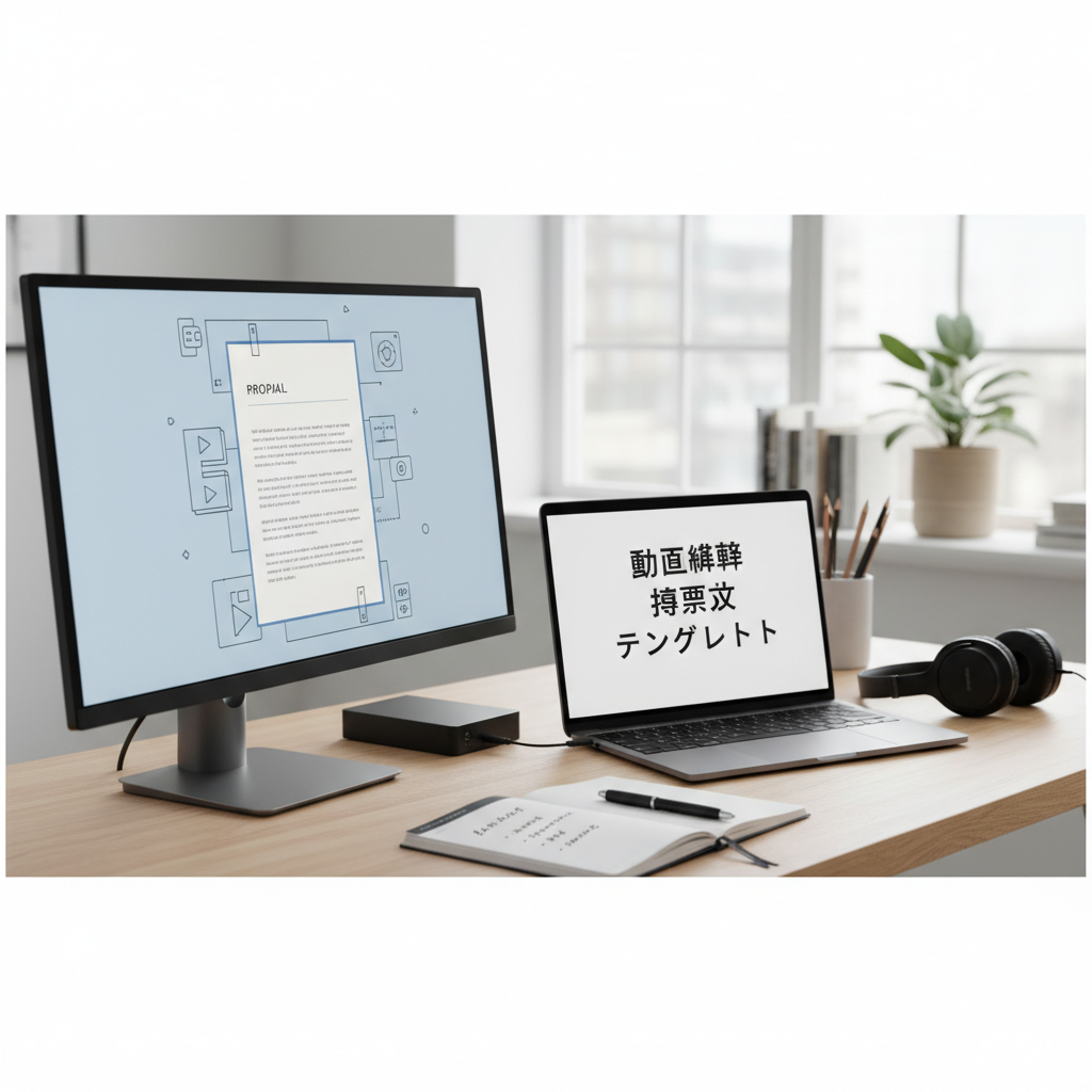 動画編集の提案文の書き方とテンプレ